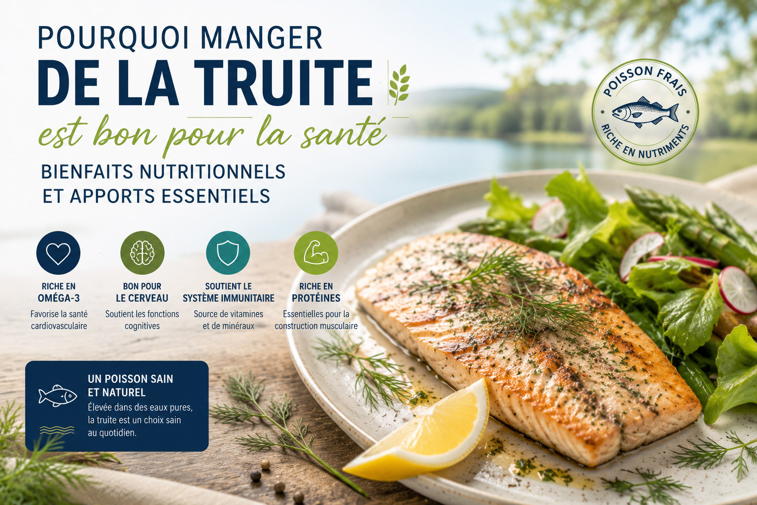 Pourquoi manger de la truite est bon pour la santé